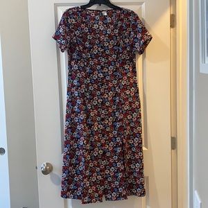 H&M 90’s Style Floral Button Down Dress